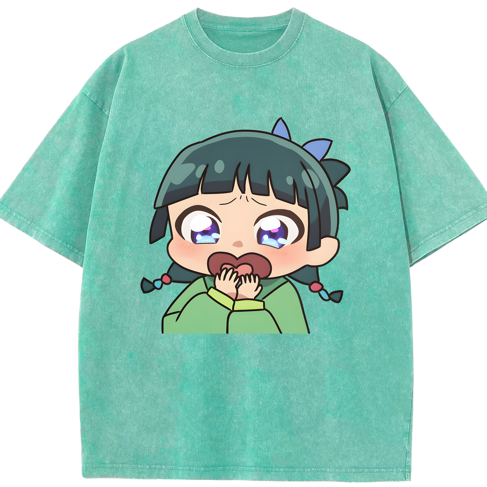 （画像用） 薬屋のひとりごと The Apothecary Diaries 綿100% ヴィンテージ風 半袖Tシャツ（フロントプリント）